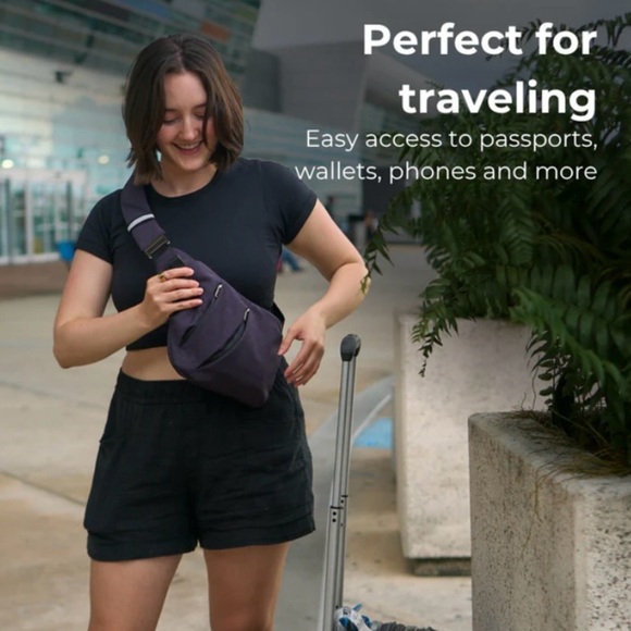 Peaksta Anti Theft Sling Crossbody New NWOT - Picture 5 of 16